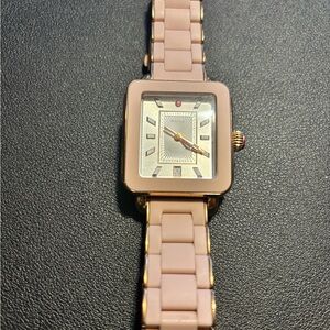 Michele Deco Sport Watch in Rose Gold Hardware